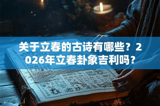 关于立春的古诗有哪些？2026年立春卦象吉利吗？