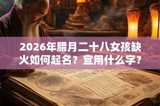 2026年腊月二十八女孩缺火如何起名?宜用什么字? 2026年腊月二十八女孩缺火如何起名?宜用什么字?
