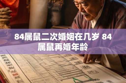 84属鼠二次婚姻在几岁 84属鼠再婚年龄 84属鼠二次婚姻在几岁 84属鼠再婚年龄