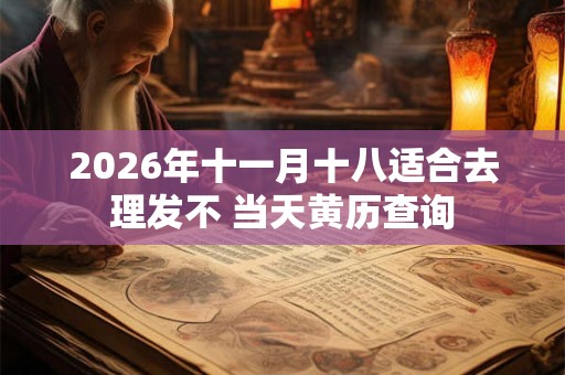 2026年十一月十八适合去理发不 当天黄历查询