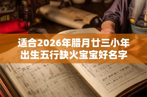 适合2026年腊月廿三小年出生五行缺火宝宝好名字