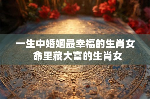 一生中婚姻最幸福的生肖女 命里藏大富的生肖女 一生中婚姻最幸福的生肖女 命里藏大富的生肖女