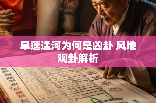 旱莲逢河为何是凶卦 风地观卦解析