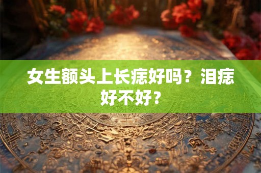 女生额头上长痣好吗？泪痣好不好？