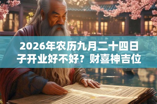 2026年农历九月二十四日子开业好不好？财喜神吉位在哪？