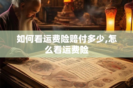 如何看运费险赔付多少,怎么看运费险