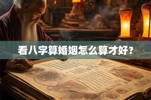 看八字算婚姻怎么算才好？