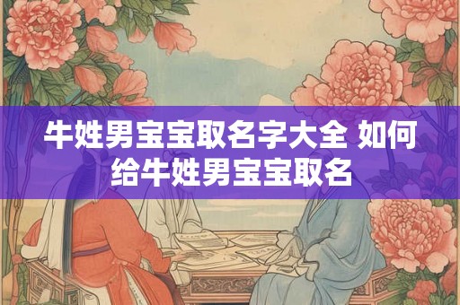 牛姓男宝宝取名字大全 如何给牛姓男宝宝取名 牛姓男宝宝取名字大全 如何给牛姓男宝宝取名