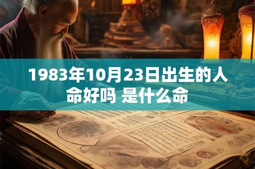 1983年10月23日出生的人命好吗 是什么命