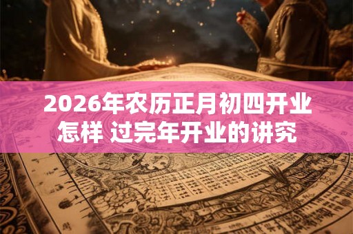 2026年农历正月初四开业怎样 过完年开业的讲究 2026年农历正月初四开业怎样 过完年开业的讲究