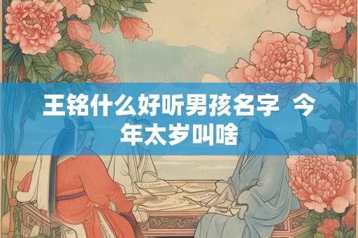 王铭什么好听男孩名字  今年太岁叫啥