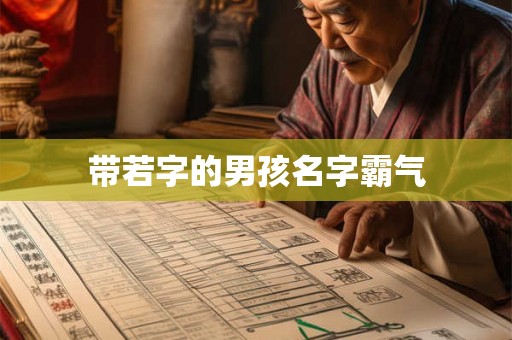 带若字的男孩名字霸气