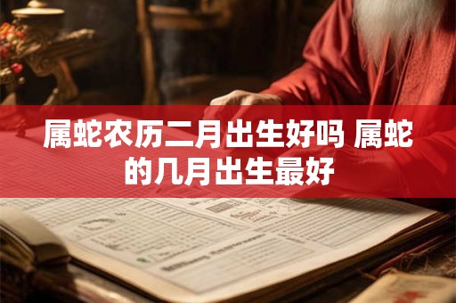 属蛇农历二月出生好吗 属蛇的几月出生最好