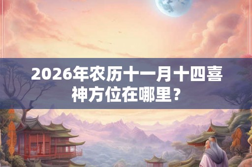 2026年农历十一月十四喜神方位在哪里？