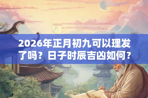 2026年正月初九可以理发了吗？日子时辰吉凶如何？