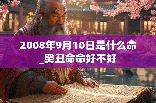 2008年9月10日是什么命_癸丑命命好不好 2008年9月10日是什么命_癸丑命命好不好