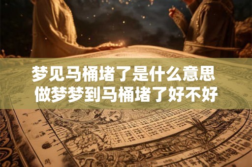 梦见马桶堵了是什么意思 做梦梦到马桶堵了好不好