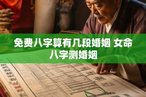 免费八字算有几段婚姻 女命八字测婚姻
