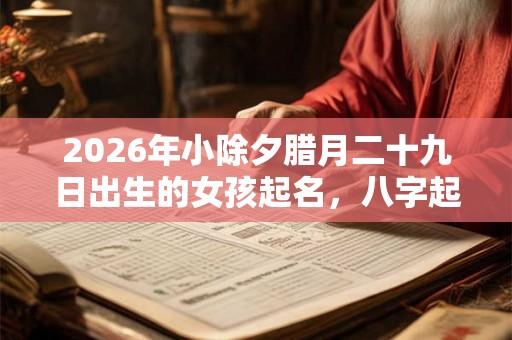 2026年小除夕腊月二十九日出生的女孩起名，八字起名大全