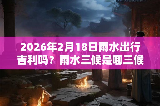 2026年2月18日雨水出行吉利吗？雨水三候是哪三候？
