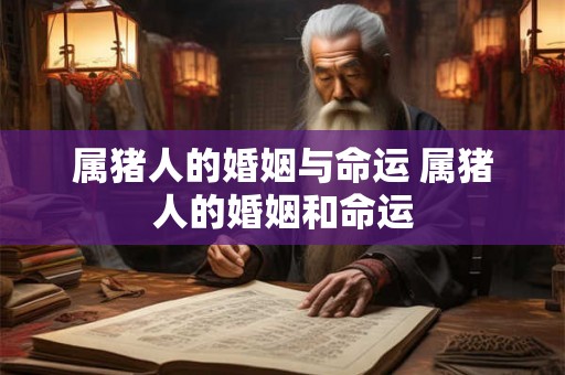 属猪人的婚姻与命运 属猪人的婚姻和命运
