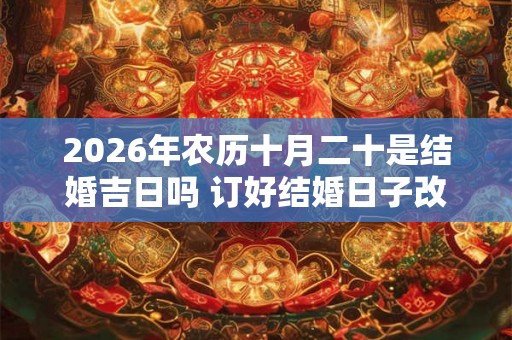 2026年农历十月二十是结婚吉日吗 订好结婚日子改好吗