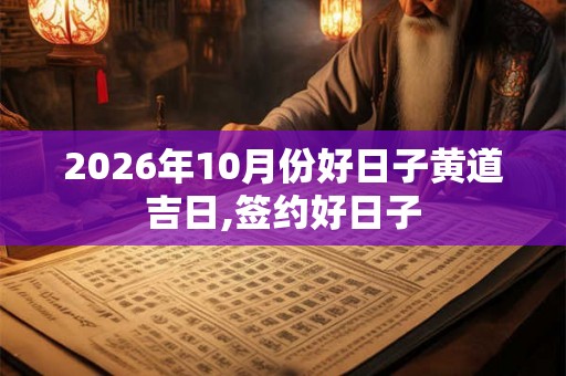 2026年10月份好日子黄道吉日,签约好日子