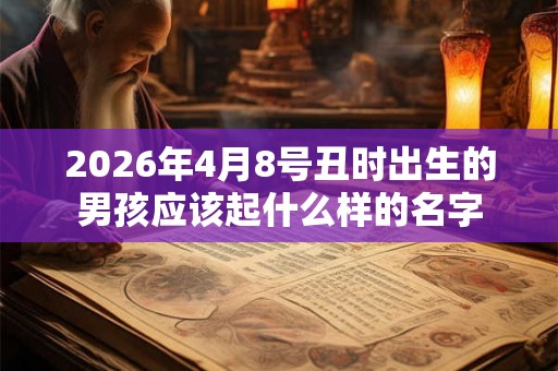 2026年4月8号丑时出生的男孩应该起什么样的名字 2026年4月8号丑时出生的男孩应该起什么样的名字