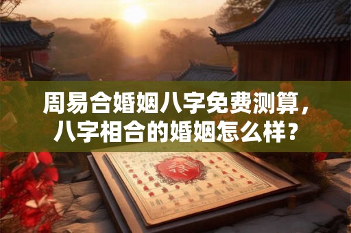 周易合婚姻八字免费测算，八字相合的婚姻怎么样？
