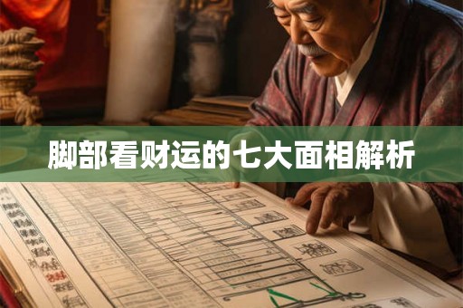 脚部看财运的七大面相解析