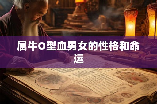 属牛O型血男女的性格和命运