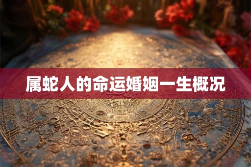 属蛇人的命运婚姻一生概况