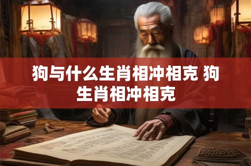 狗与什么生肖相冲相克 狗生肖相冲相克