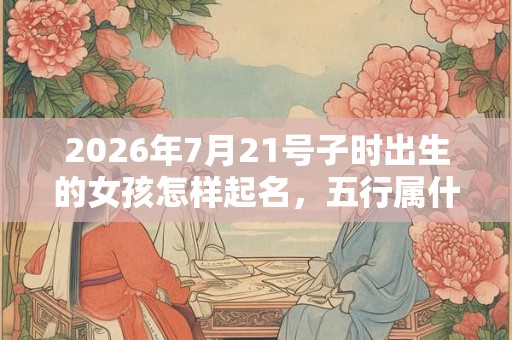 2026年7月21号子时出生的女孩怎样起名,五行属什么 2026年7月21号子时出生的女孩怎样起名,五行属什么