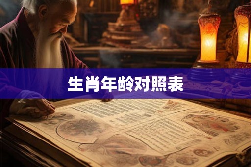 生肖年龄对照表 生肖年龄对照表