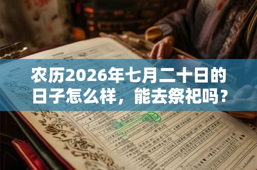 农历2026年七月二十日的日子怎么样，能去祭祀吗？