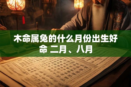 木命属兔的什么月份出生好命 二月、八月