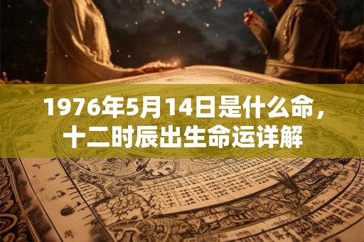 1976年5月14日是什么命,十二时辰出生命运详解 1976年5月14日是什么命,十二时辰出生命运详解