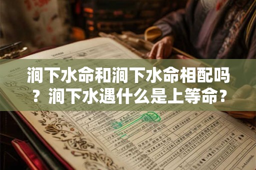 涧下水命和涧下水命相配吗？涧下水遇什么是上等命？