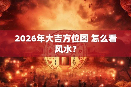 2026年大吉方位图 怎么看风水? 2026年大吉方位图 怎么看风水?