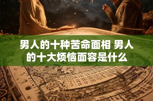 男人的十种苦命面相 男人的十大烦恼面容是什么