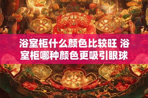 浴室柜什么颜色比较旺 浴室柜哪种颜色更吸引眼球