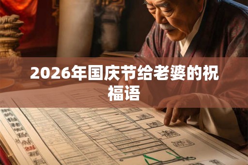2026年国庆节给老婆的祝福语