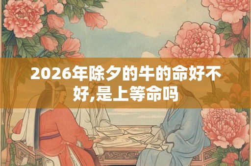 2026年除夕的牛的命好不好,是上等命吗 2026年除夕的牛的命好不好,是上等命吗