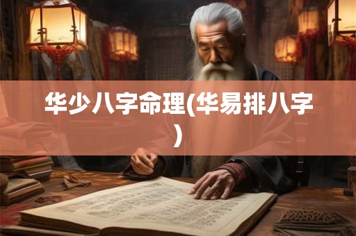 华少八字命理(华易排八字)