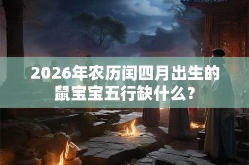 2026年农历闰四月出生的鼠宝宝五行缺什么？