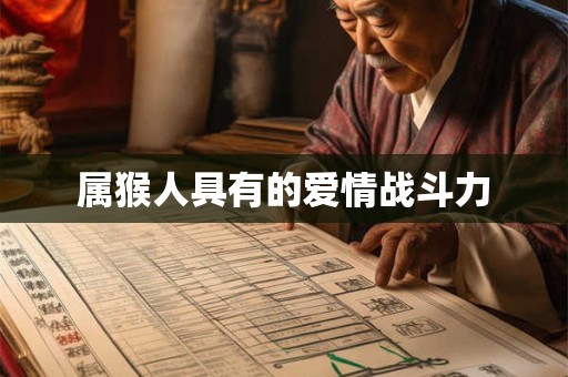 属猴人具有的爱情战斗力