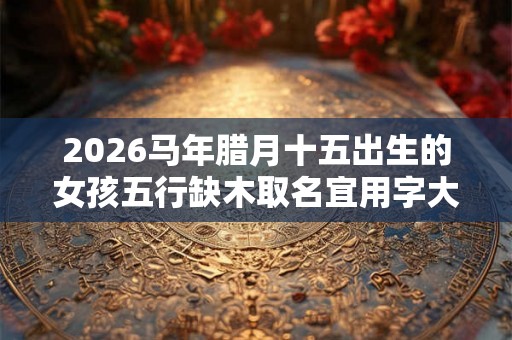 2026马年腊月十五出生的女孩五行缺木取名宜用字大全