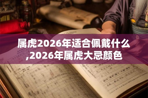 属虎2026年适合佩戴什么,2026年属虎大忌颜色