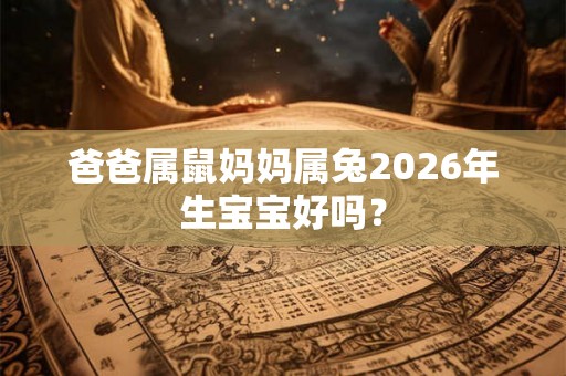 爸爸属鼠妈妈属兔2026年生宝宝好吗？